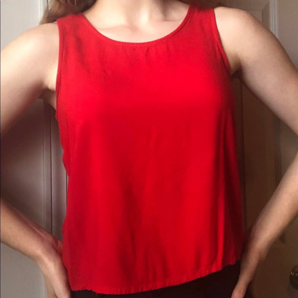 Forever 21 Cropped Red Tank